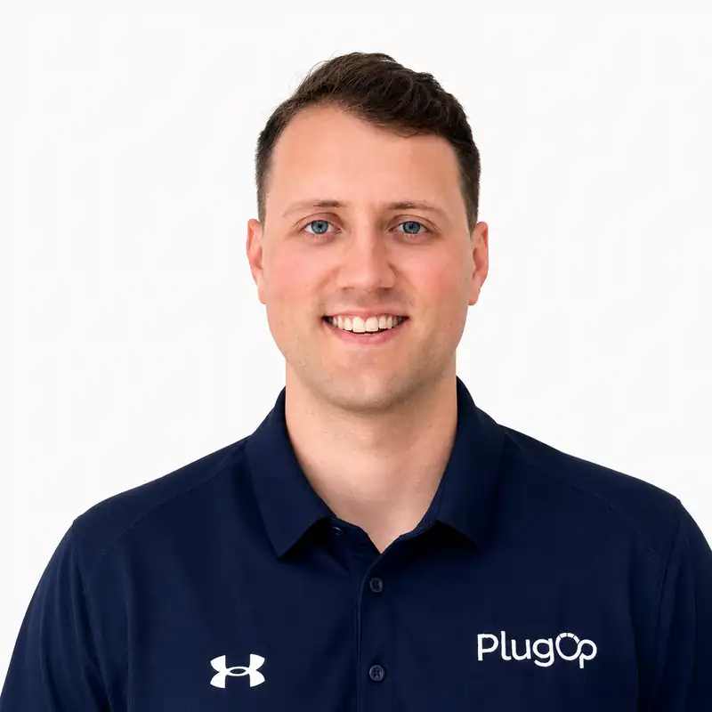 Portrait of Tyler Simons, Founder & COO at PlugOp